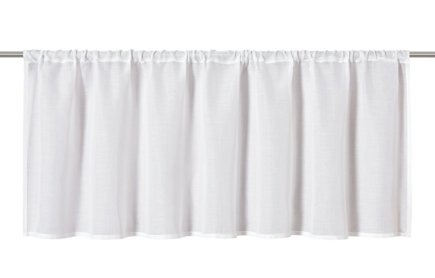 ELBERSDRUCKE Scheibengardine Bistrogardine Tunneldurchzug Spume weiß 45x140cm, Schlaufen, halbtransparent ELBERSDRUCKE Scheibengardine Bistrogardine Tunneldurchzug Spume weiß 45x140cm, Schlaufen, halbtransparent von ELBERSDRUCKE