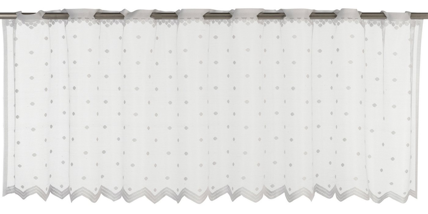 ELBERSDRUCKE Scheibengardine Bistrogardine Celeste weiß 45x160cm, Schlaufen, transparent ELBERSDRUCKE Scheibengardine Bistrogardine Celeste weiß 45x160cm, Schlaufen, transparent von ELBERSDRUCKE