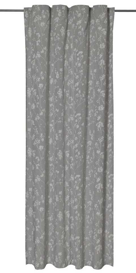 ELBERSDRUCKE Vorhang Gardine mit verdeckten Schlaufen Yuna hellgrau blickdicht 255x140cm (1 St), blickdicht ELBERSDRUCKE Vorhang Gardine mit verdeckten Schlaufen Yuna hellgrau blickdicht 255x140cm (1 St), blickdicht von ELBERSDRUCKE