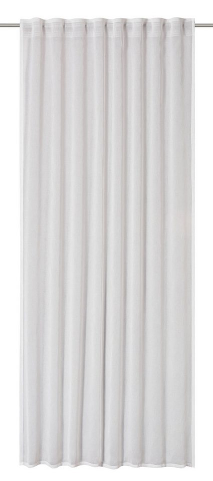 ELBERSDRUCKE Vorhang Vorhang mit verdeckte Schlaufen Air weiß 255x140cm, Multifunktionsband, halbtransparent von ELBERSDRUCKE