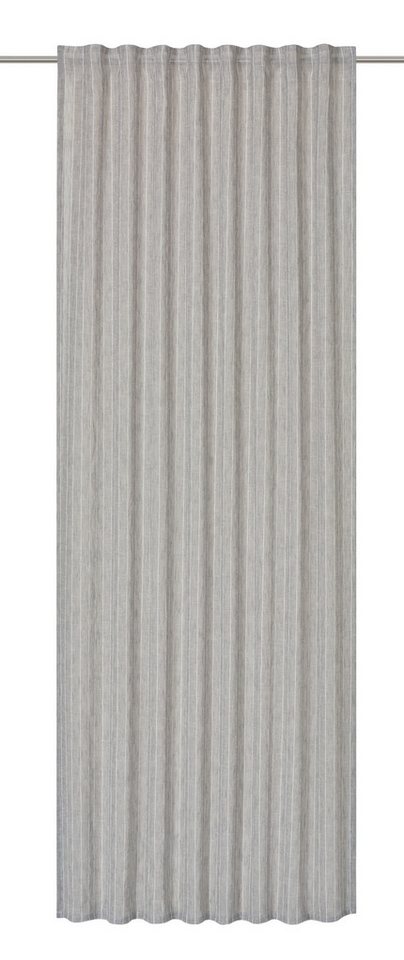 ELBERSDRUCKE Vorhang Gardine mit verdeckten Schlaufen Melody grau halbtransparent 255x140 (1 St), halbtransparent ELBERSDRUCKE Vorhang Gardine mit verdeckten Schlaufen Melody grau halbtransparent 255x140 (1 St), halbtransparent von ELBERSDRUCKE