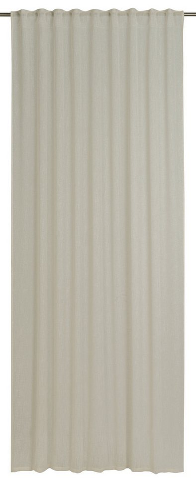 ELBERSDRUCKE Vorhang Vorhang mit verdeckten Schlaufen Liem beige halbtransparent 255x140cm (1 St), halbtransparent von ELBERSDRUCKE