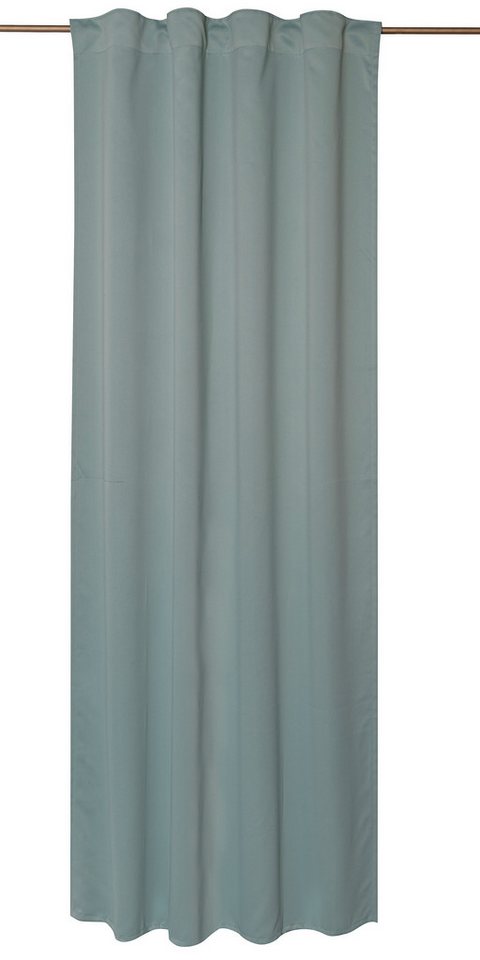 ELBERSDRUCKE Vorhang Gardine mit verdeckten Schlaufen Midnight mint verdunkelnd 255x140cm (1 St), verdunkelnd, Verdunklungsvorhang von ELBERSDRUCKE