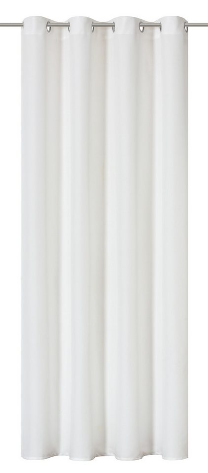ELBERSDRUCKE Vorhang Ösenschal Lino weiß 255x140cm Uni blickdicht, Ösen, blickdicht ELBERSDRUCKE Vorhang Ösenschal Lino weiß 255x140cm Uni blickdicht, Ösen, blickdicht von ELBERSDRUCKE