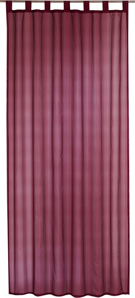 Vorhang Update 04, ELBERSDRUCKE, Schlaufen (1 St), halbtransparent, Leinenstruktur, Schlaufenschal Update 04 rot 255x140cm von ELBERSDRUCKE