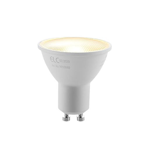 ELC 10er Set GU10 LED Reflektor, Warmweiß (2700K), 430 Lumen, 5W, Ersatz für ca. 40W Halogenspot, 120° Abstrahlwinkel, CRI 80 von ELC European Lighting Circle