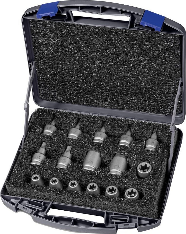 ELC Bit- und Steckschlüsselset Kraft- Steckschlüssel-Satz Torx 1/2" 16-teilig ASW ELC Bit- und Steckschlüsselset Kraft- Steckschlüssel-Satz Torx 1/2" 16-teilig ASW von ELC