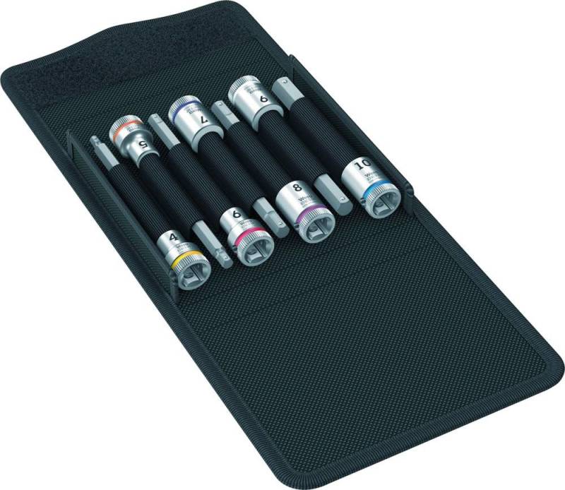 ELC Bit- und Steckschlüsselset Wera 8740 B HF 1 Zyklop Bitnuss-Satz, mit 3/8"-Antrieb von ELC