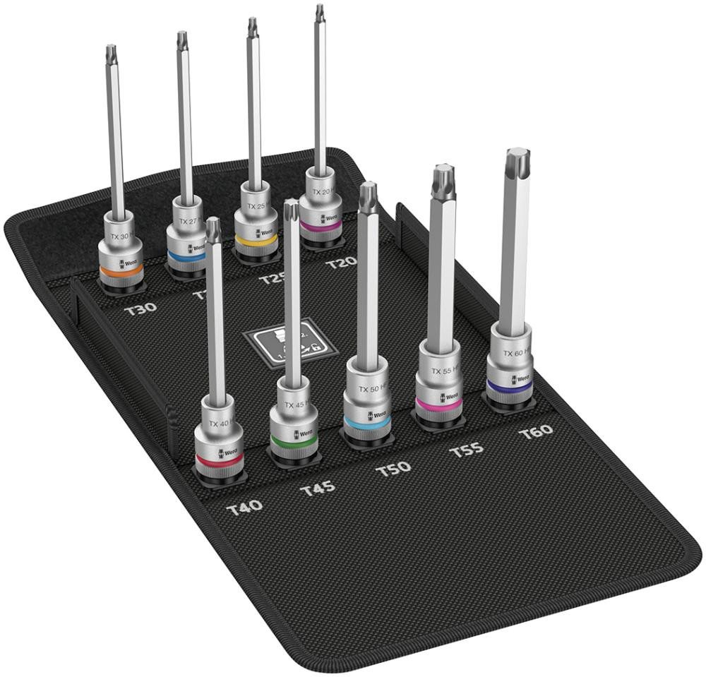 ELC Bit- und Steckschlüsselset Wera 8767 C TORX® HF 3 Zyklop Bitnuss-Satz TORX®, mit Haltefunktion von ELC