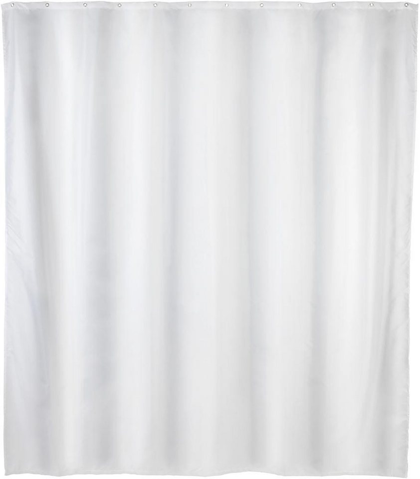 ELC Duschvorhang Duschvorhang Uni White, Anti-Schimmel von ELC
