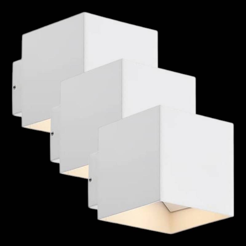 ELC Esani LED-Außenwandlampe Wandleuchte Außenleuchte Leuchte Lampe 3 STÜCK von ELC