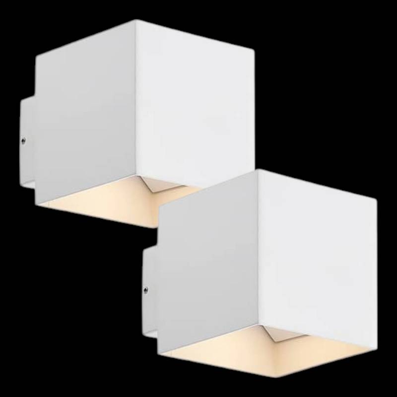 ELC Esani LED-Außenwandlampe Wandleuchte Wandlampe Außenleuchte Leuchte 2 STÜCK von ELC