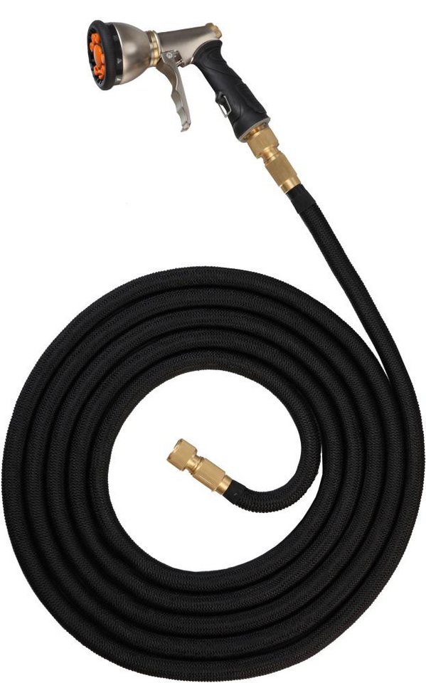 ELC Gartenpflege-Set Gartenschlauch verl. bis 30m Comfort Inkl. Armaturen-Set Messing von ELC