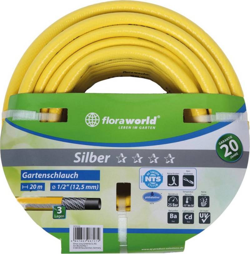 ELC Gartenpflege-Set Gartenwasserschlauch 12,5 mm 1/2Z 50 m Silber FW ELC Gartenpflege-Set Gartenwasserschlauch 12,5 mm 1/2Z 50 m Silber FW von ELC