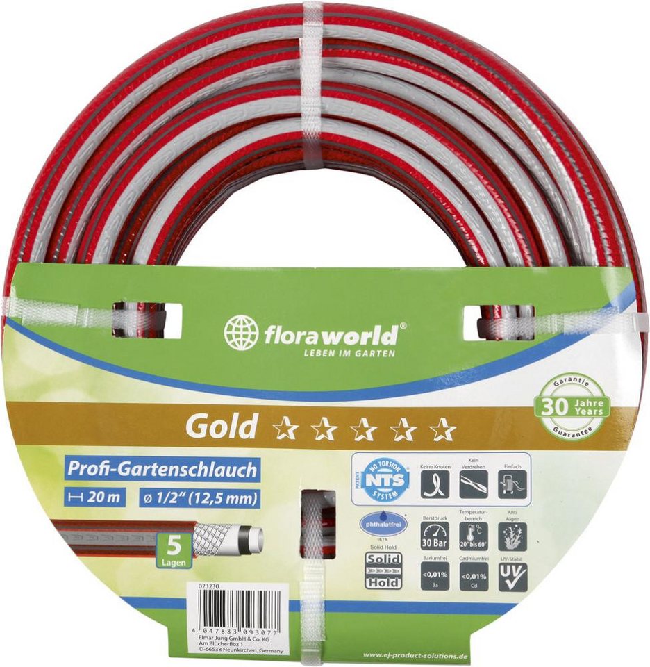 ELC Gartenpflege-Set Profi-Wasserschl. 1/2"30m NTS rot von ELC