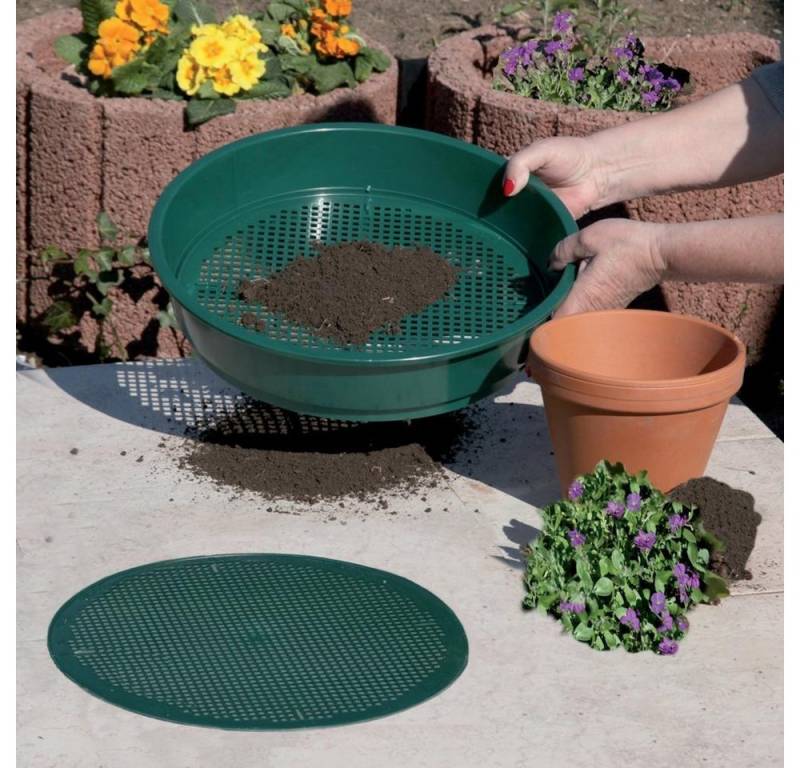 ELC Gartenpflege-Set Rundsieb grün 4-6mm Kunststoff von ELC