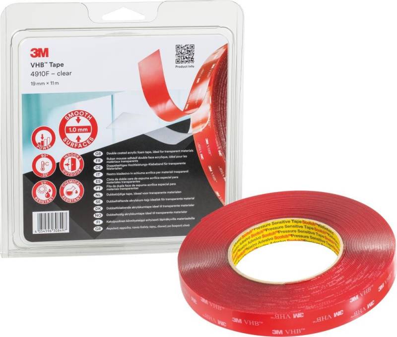 ELC Klebeband 3M 4910F doppelseitig VHB transp. 19mmx33m von ELC