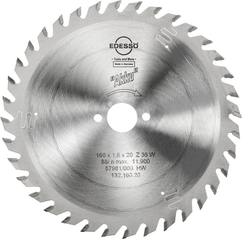 ELC Kreissägeblatt HW Kreissägebl. Akku 160x1,6x20mm Z36 W von ELC