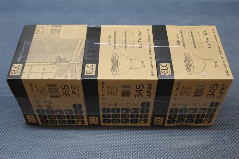 ELC LED-Reflektor GU10 5W Glühbirne Leuchtmittel 30er-Pack 4.000K 36° EEK F von ELC
