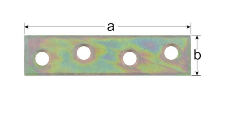 ELC Möbelbeschlag Verbindungsbleche 80x15x2 mm/K2 von ELC