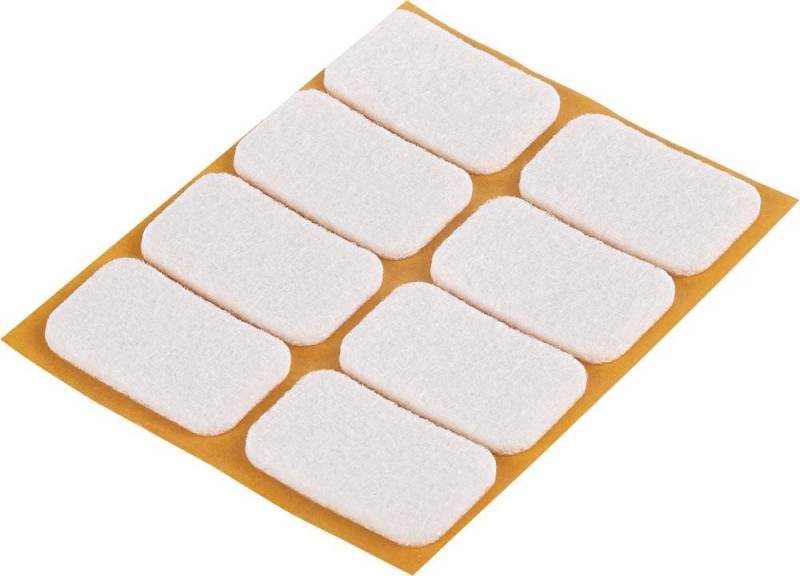 ELC Montagezubehör Filzgleiter klebend weiß 22x36mm Inh.8 St. von ELC