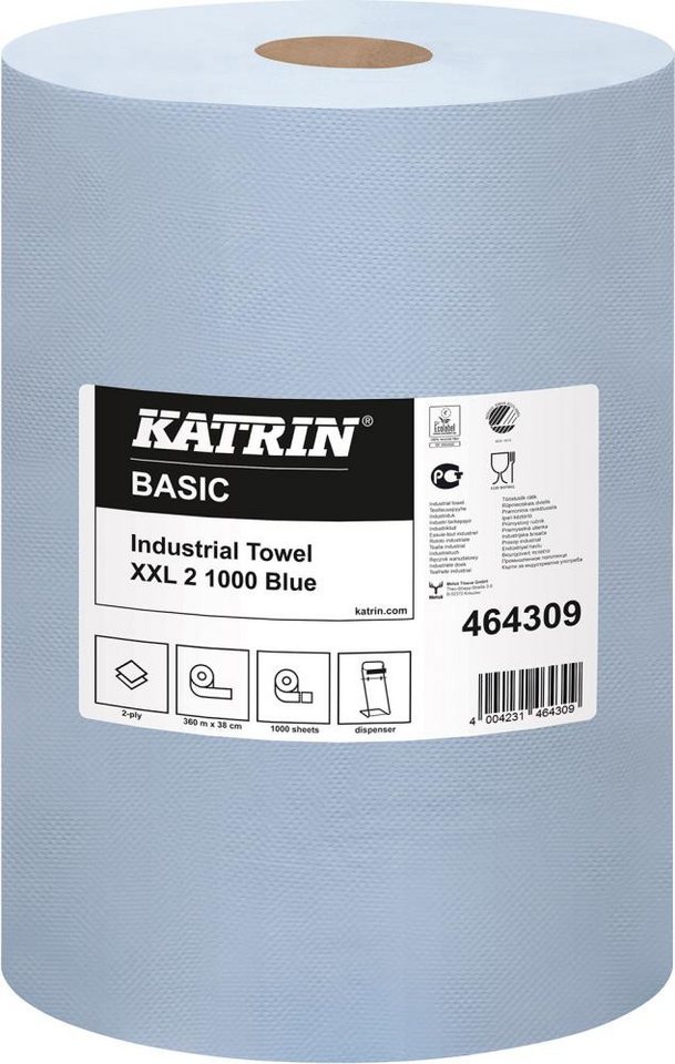 ELC Papierhandtuch K-Rolle blau 2-lagig 38x36cm 1000 Blatt ELC Papierhandtuch K-Rolle blau 2-lagig 38x36cm 1000 Blatt von ELC