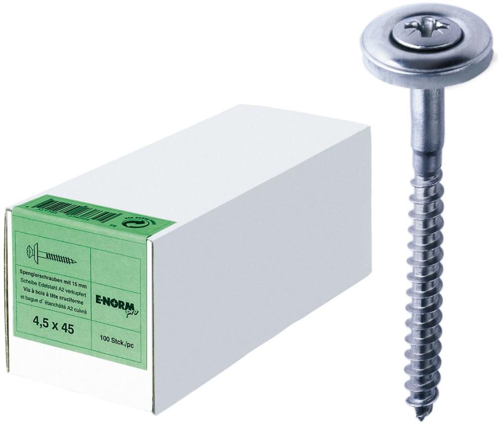 ELC Schraube Spenglerschraube A2 PZD 2 4,5x 65 15 E-NORMpro von ELC