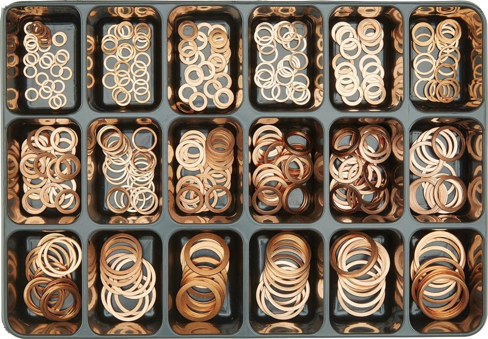 ELC Schrauben-Set E-NORM Montagekoffer 19 DIN 7603 kupfer E-NORMpro von ELC