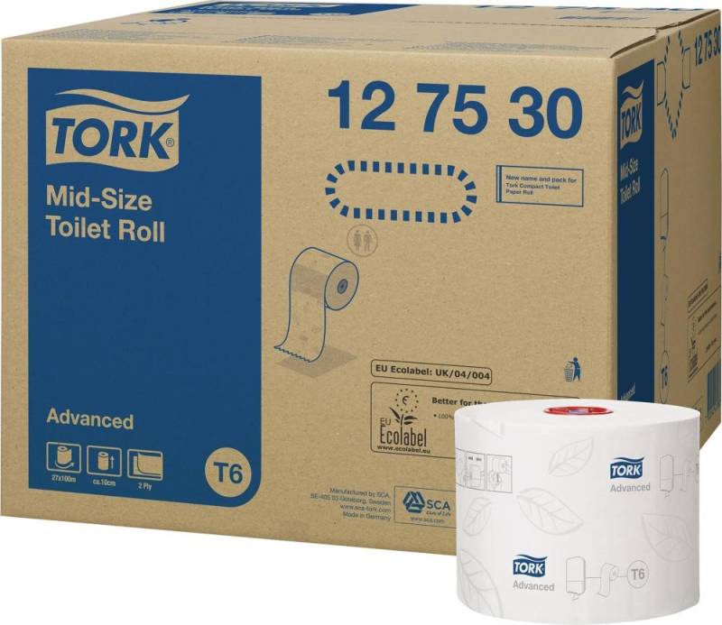 ELC Toilettenpapier Tork Advanced Toielettenpapier Midi T6 a-lagig von ELC