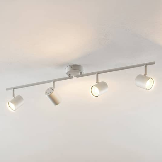 ELC Tomoki LED-Deckenlampe Deckenleuchte Deckenstrahler Lampe Leuchte 4 fl. Weiß von ELC