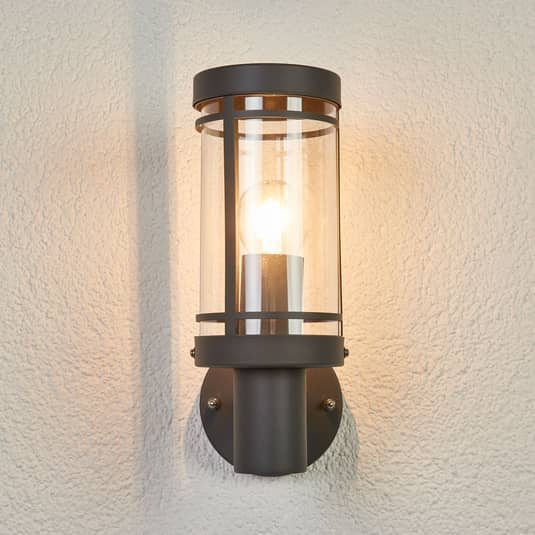 ELC Torido Außenwandlampe Wandleuchte Wandlampe Wandlicht Leuchte in Dunkelgrau von ELC