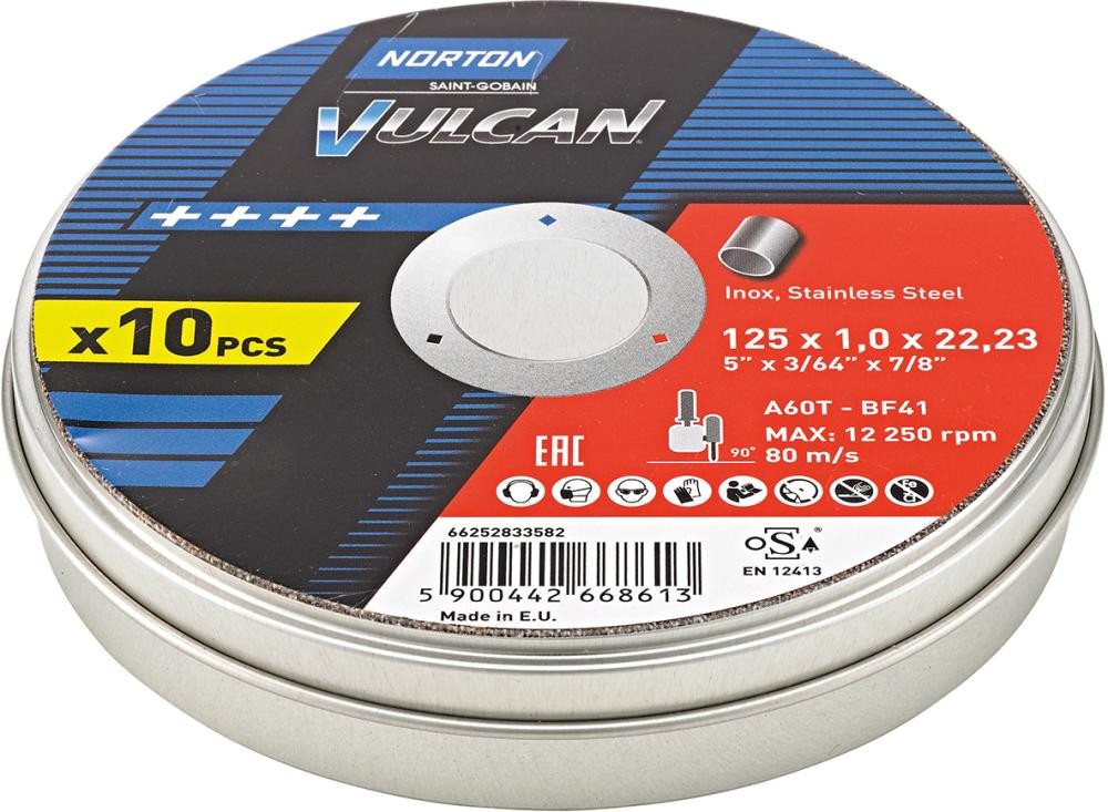 ELC Trennscheibe Trennscheibe Dose 10x Vulcan Inox 125x1,0mm von ELC