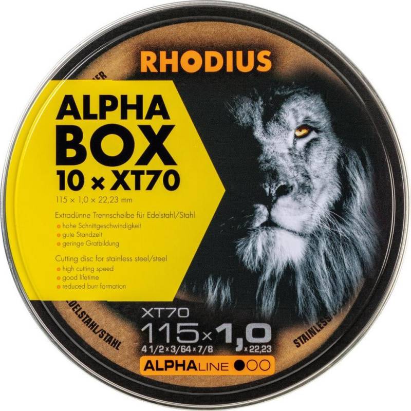 ELC Trennscheiben Trennscheibe XT70 in Dose 125 x 1,0mm ger. Rhodius von ELC