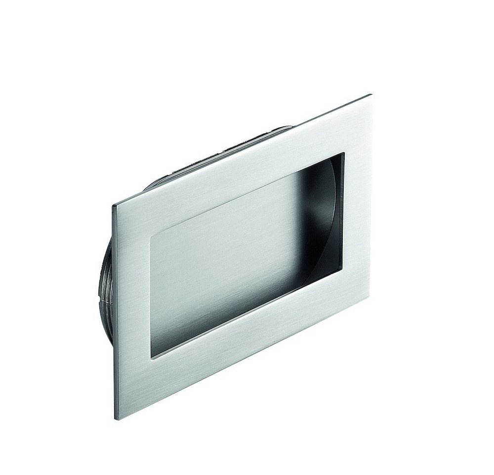 ELC Türbeschlag Format Muschelgriff "Inn" Zink Edelstahloptik L160mm W50mm von ELC