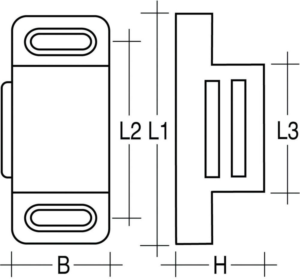 ELC Türbeschlag Magnetschnäpper 6Kg weiß Simplec, inkl.Gegenstück ELC Türbeschlag Magnetschnäpper 6Kg weiß Simplec, inkl.Gegenstück von ELC