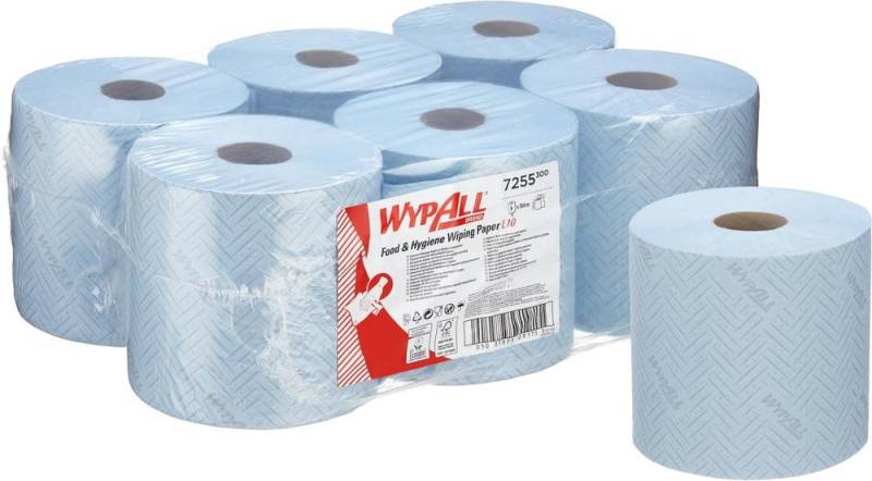 ELC WYPALL L10 Wischtücher Zentralentnahme/Blau/ 1-lagig F2 Reinigungstücher von ELC
