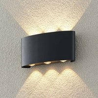 [GEBRAUCHT] Wandleuchte Wandlampe LED ELC Emirana LED-Außenwandleuchte Wandlicht Alu Glas von ELC