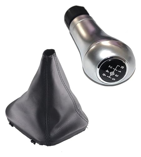 ELCEAMMDLW Schalthebel Auto Kompatibel mit BENZ C KLASSE W203 S203 CL203 2000-2004 W209 CLK 6 Gang Auto Schaltknauf Hebel Stick(14.5mm Hole Set) von ELCEAMMDLW