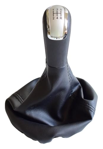 ELCEAMMDLW Schalthebel Auto Für Benz C Klasse W202 W208 E W210 W203 S203 W245 W169 W168 5 6 Gang Schaltgetriebe Schaltknauf(5 Speed Silver) von ELCEAMMDLW