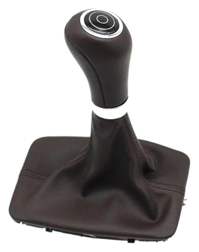ELCEAMMDLW Schalthebel Auto Für Benz W210 W220 W163 W202 W140 5 6 Geschwindigkeit MT Kopf Auto Abdeckung Shifter Hebel Stick Manuelle(Mocha Coffe) von ELCEAMMDLW