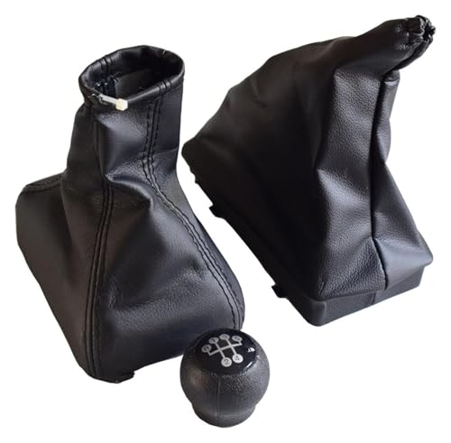 ELCEAMMDLW Schalthebel Auto Für OPEL Für CORSA C Für TIGRAB Für COMBO 5 Gang Auto Komplette Schaltknauf Handbremse Fall Gamasche(1) von ELCEAMMDLW