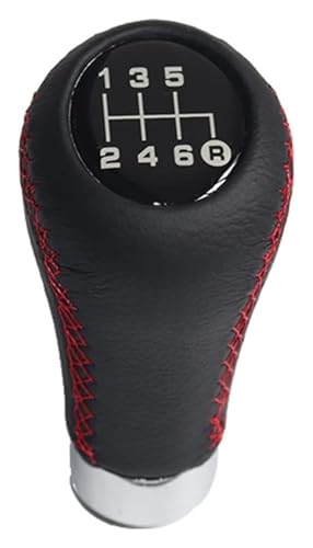 ELCEAMMDLW Schalthebel Auto Kompatibel mit Civic Kompatibel mit FIT Kompatibel mit CITY Kompatibel mit CRV Auto Manuelle Getriebe Griffe Schaltknauf Shifter Hebel Stick Styling(Red Line 6 Speed) von ELCEAMMDLW