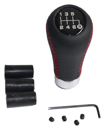 ELCEAMMDLW Schalthebel Auto Kompatibel mit Civic Kompatibel mit FIT Kompatibel mit CITY Kompatibel mit CRV Auto Schaltknauf Manuelle Shifter Hebel Stick(Red Line 6 Speed) von ELCEAMMDLW