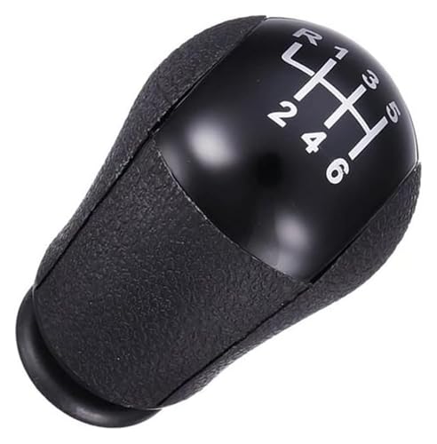 ELCEAMMDLW Schalthebel Auto Kompatibel mit Ford Kompatibel mit Focus Kompatibel mit Mondeo Kompatibel mit Fiesta C-Max Kompatibel mit MK6 Kompatibel mit Transit 6 Gang Schalthebel Schaltknauf(Black) von ELCEAMMDLW