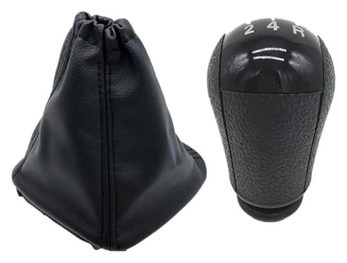 ELCEAMMDLW Schalthebel Auto Kompatibel mit Ford Kompatibel mit Transit Van MK7 2006-2013 5 Gang Schaltknauf Schalthebel Gamasche Boot Abdeckung Kragen(Black) von ELCEAMMDLW