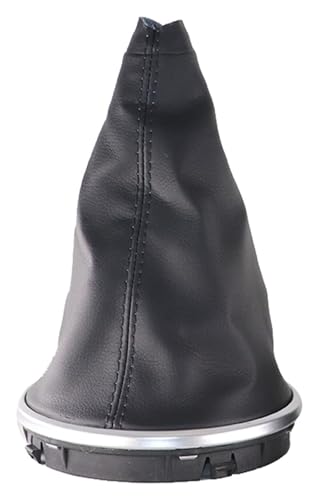 ELCEAMMDLW Schalthebel Auto Kompatibel mit Skoda Kompatibel mit Fabia 2 Kompatibel mit Roomster Auto 5 Gang Schaltgetriebe Schaltknauf Hebel Stick Kopf Griff Gamasche(Silver Boot) von ELCEAMMDLW