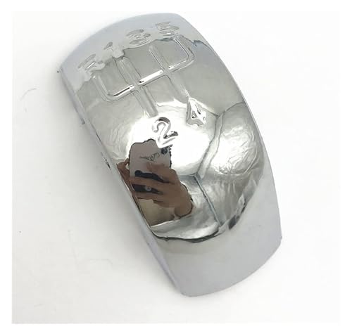 ELCEAMMDLW Schalthebel Auto Kompatibel mit Skoda Kompatibel mit Octavia MK2 II 2004-2008 FL 2009-2011 Auto Schaltknauf Styling Kappe Emblem Abdeckung Hebel Stick Stift(Chrome-5 Speed) von ELCEAMMDLW