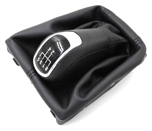 ELCEAMMDLW Schalthebel Auto Kompatibel mit Skoda Kompatibel mit Superb MK2 3 T 5G II 2008-2013 5 6 Gang Schaltgetriebe Auto Schaltknauf Griffhebel(5 Speed) von ELCEAMMDLW