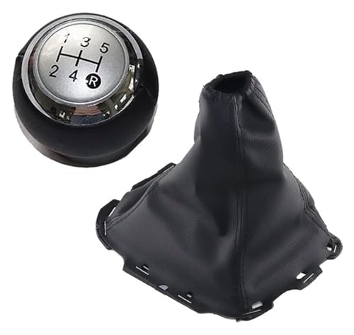 ELCEAMMDLW Schalthebel Auto Kompatibel mit Toyota Kompatibel mit Avensis III Kompatibel mit T27 2008-2015 Auto Schaltknauf 5 6 Geschwindigkeit Hebel Gaitor(6 Speed Silver Set) von ELCEAMMDLW