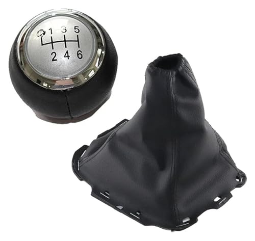 ELCEAMMDLW Schalthebel Auto Kompatibel mit Toyota Kompatibel mit Avensis III T27 2008-2015 Auto Shift Schaltknauf Hebel Gaitor Boot Abdeckung(6 speed sliver set) von ELCEAMMDLW
